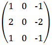 Kernel for horizontal Sobel filter